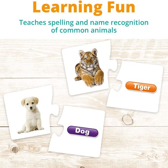 Cuddly Critters - Animal Puzzle, 60 Pieces, 30 Animals, Pieces 3.5 X3.5 - Picture 3 of 4